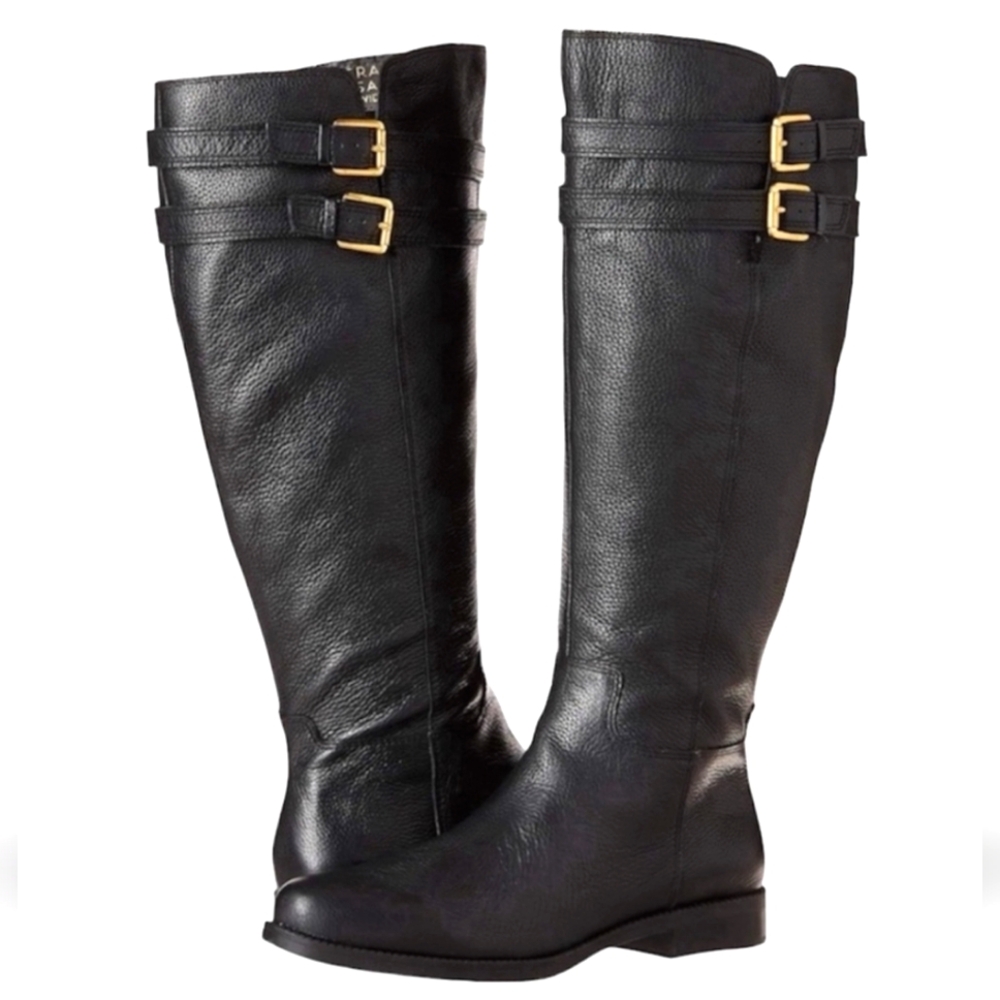 NEW franco sarto BOOTS christoff equestrian LEATHER knee high BRAND NEW